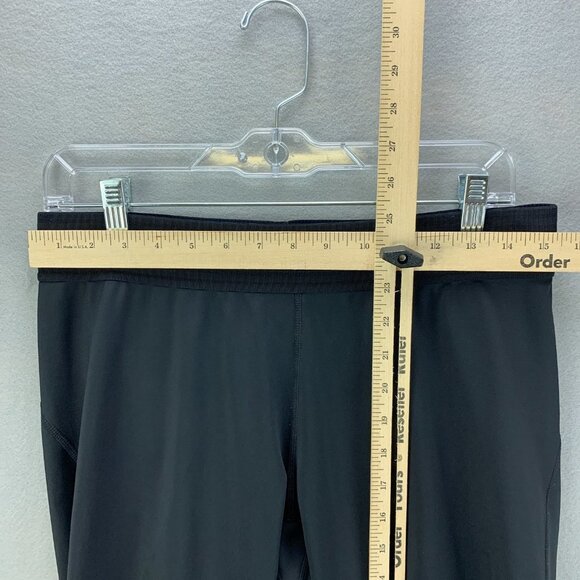 Athleta Derek Lam IOC Leggings Womens Large Black Crop Mesh‎ Athletic - Picture 8 of 14